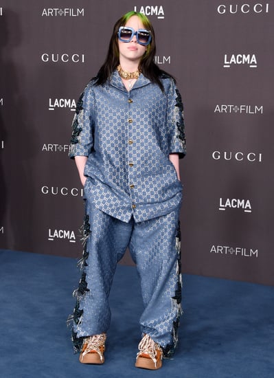 Filadelfia discreción Comida Billie Eilish Wore Silk Gucci Pajamas on the Red Carpet | POPSUGAR Fashion