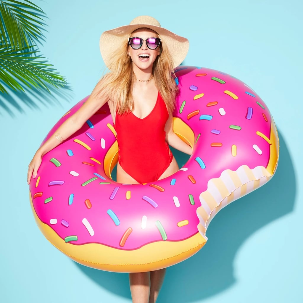 Strawberry Frosted Donut Pool Float