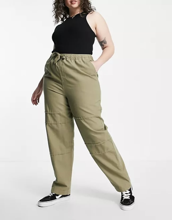 Hailey Bieber Wears Low-Rise Cargo Pants and a Cropped Tee