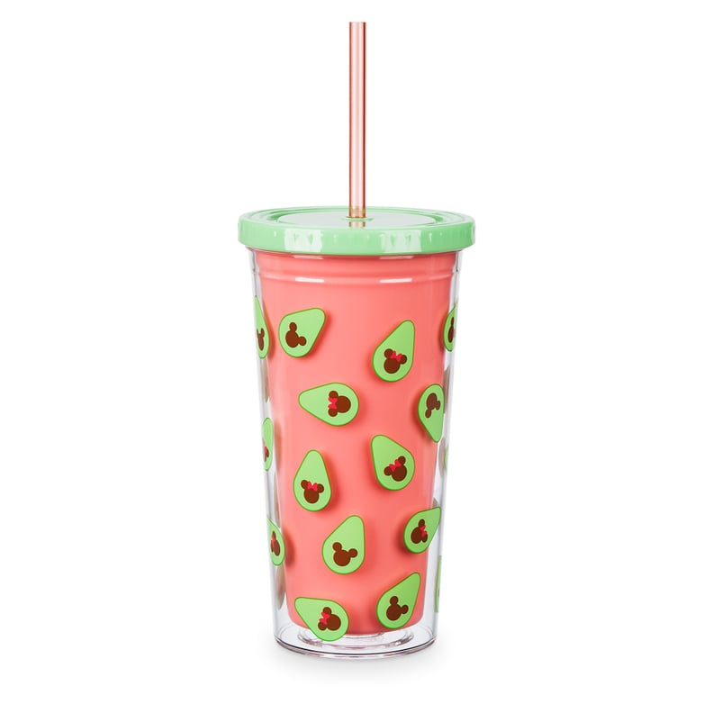Disney Mickey and Minnie Mouse Avocado Tumbler With Straw