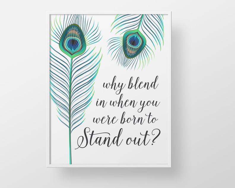 Peacock Feather Quote