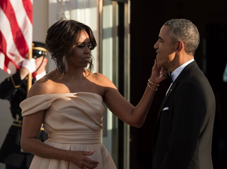 Michelle Obama's Naeem Khan Gown at the Nordic State Dinner | POPSUGAR ...