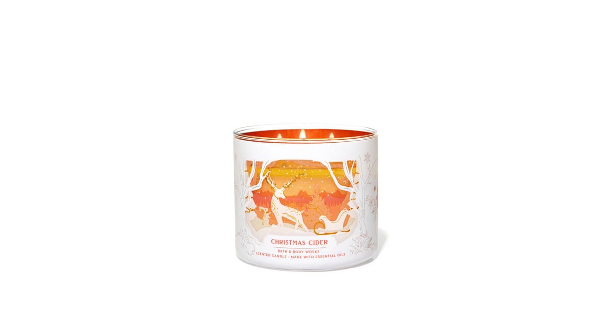 Christmas Cider 3Wick Candle Bath & Body Works Holiday Collection
