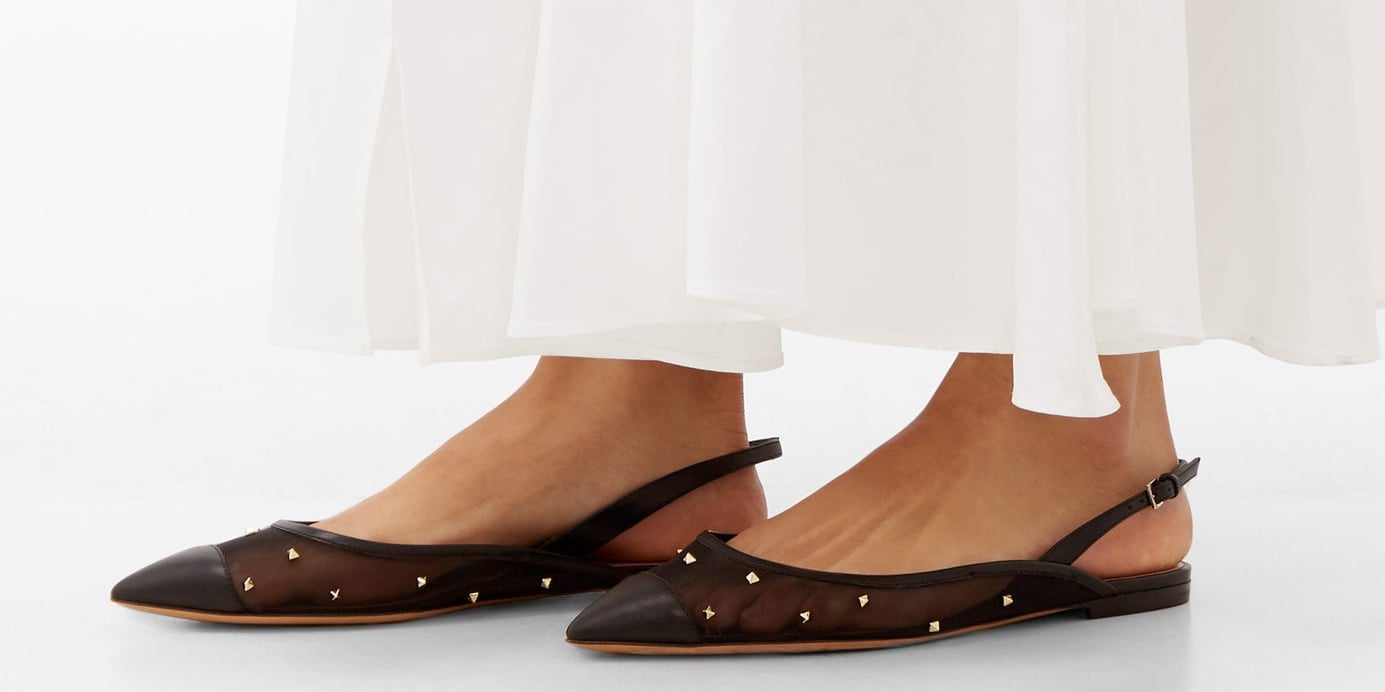 Graydon pointy toe slingback flat store