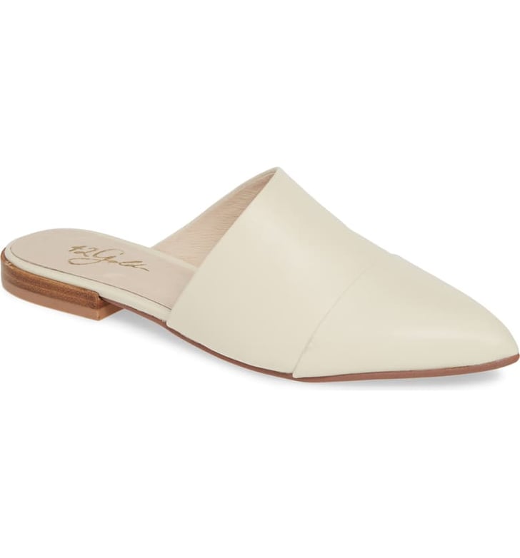 42 gold castle outlet cap toe mule