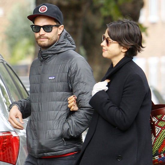 Jamie Dornan With His Wife in London October 2015