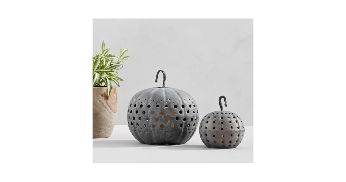 Galvanized Metal Pumpkins Best Pottery Barn Halloween Decorations