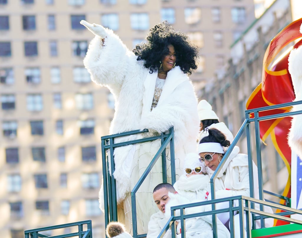 Diana Ross and Family at the Macy's Thanksgiving Parade 2018