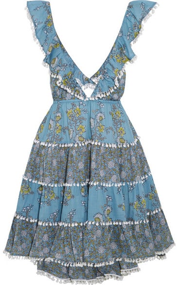 Zimmermann Caravan Ruffled Floral-print Cotton Mini Dress