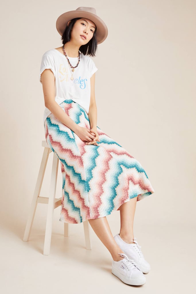 Maria Chevron Sweater Skirt