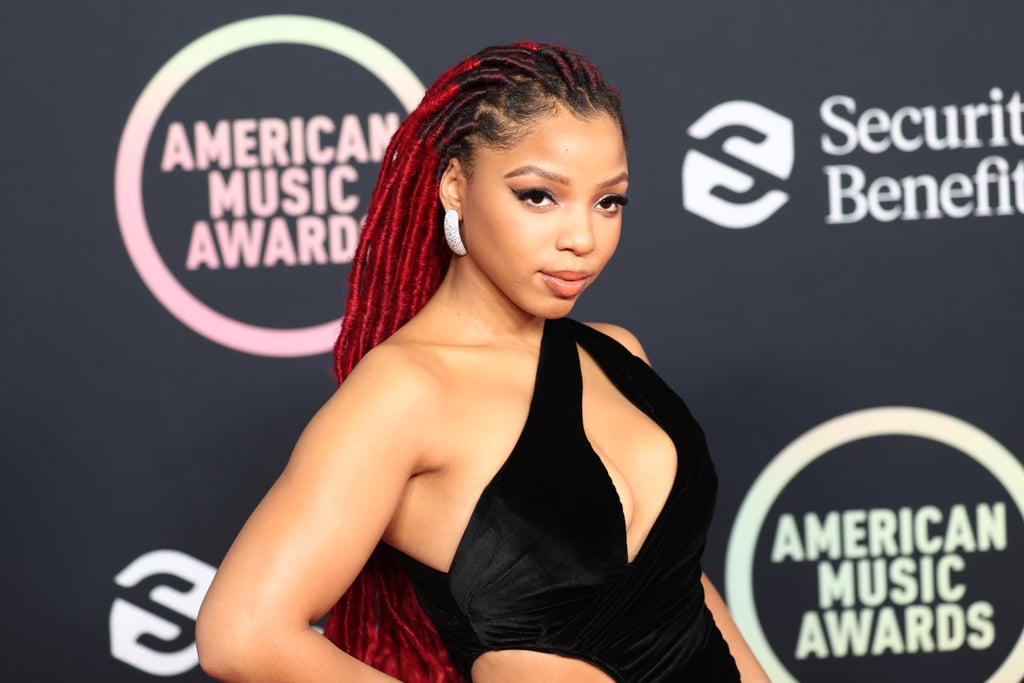 Chloe Bailey's Red Locs at the 2021 American Music Awards