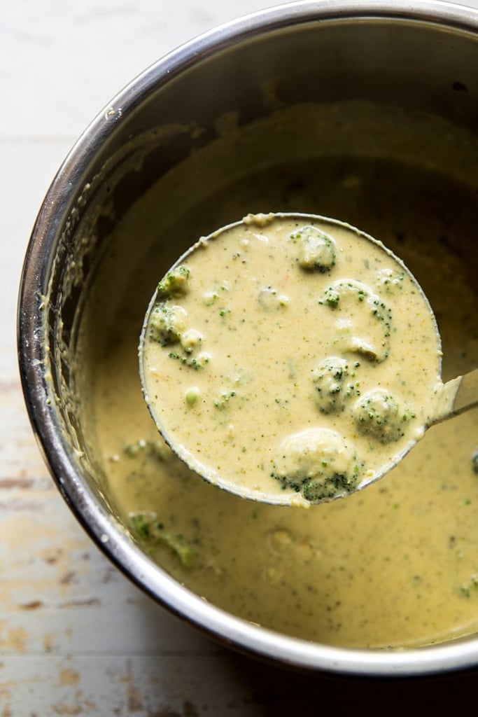 Broccoli Cheddar and Zucchini Soup