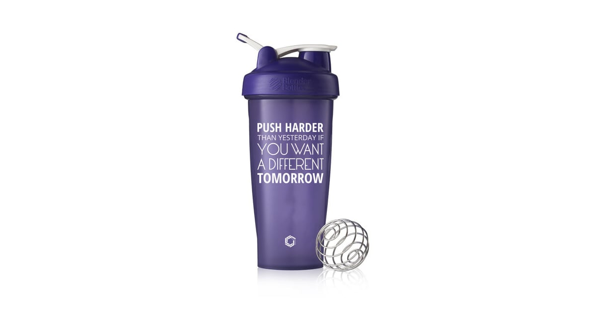 "Push Harder" Blender Bottle Gifts With Fitness Inspirational Quotes