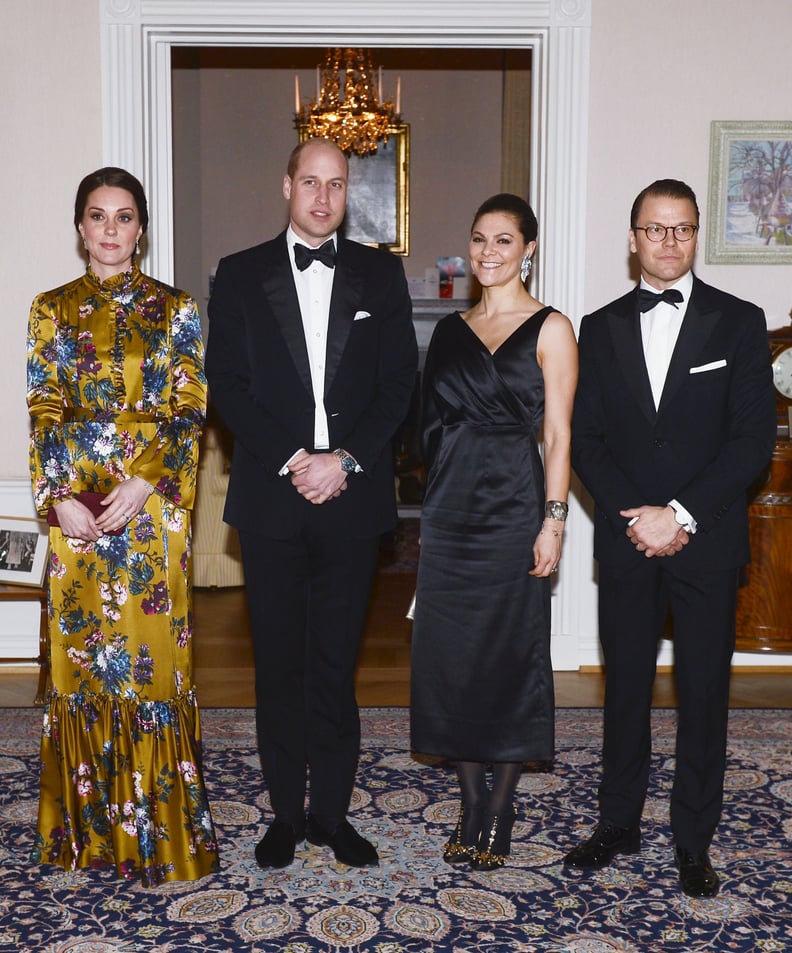 For a Black-tie Dinner, the Duchess of Cambridge Wore a Beautiful Gold Gown