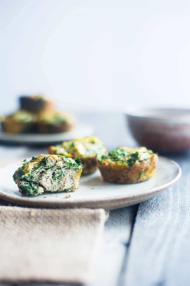 Spinach Breakfast Egg Muffins With Artichokes