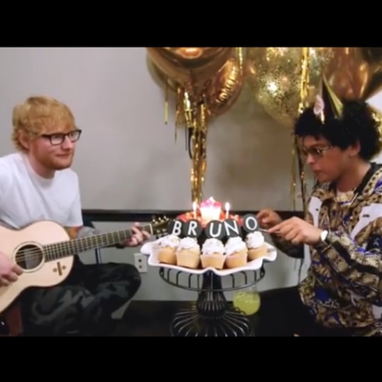 Ed Sheeran Singing Happy Birthday to Bruno Mars