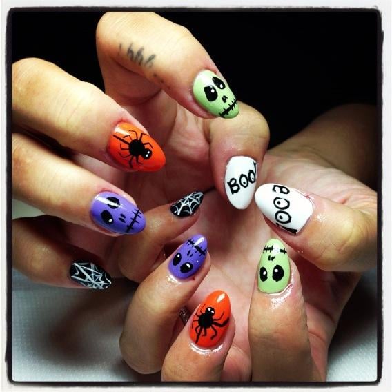 Lily Allen's Halloween Nail Art | POPSUGAR Beauty