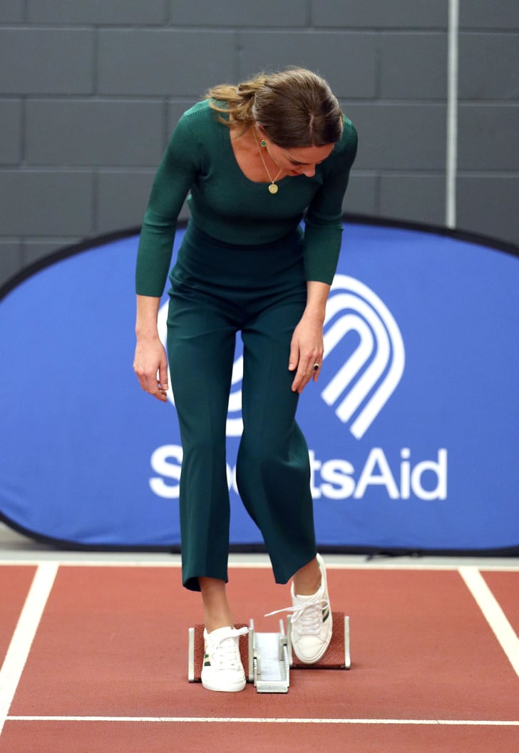 Kate Middleton Wearing Sneakers at a SportsAid Stars Event in London