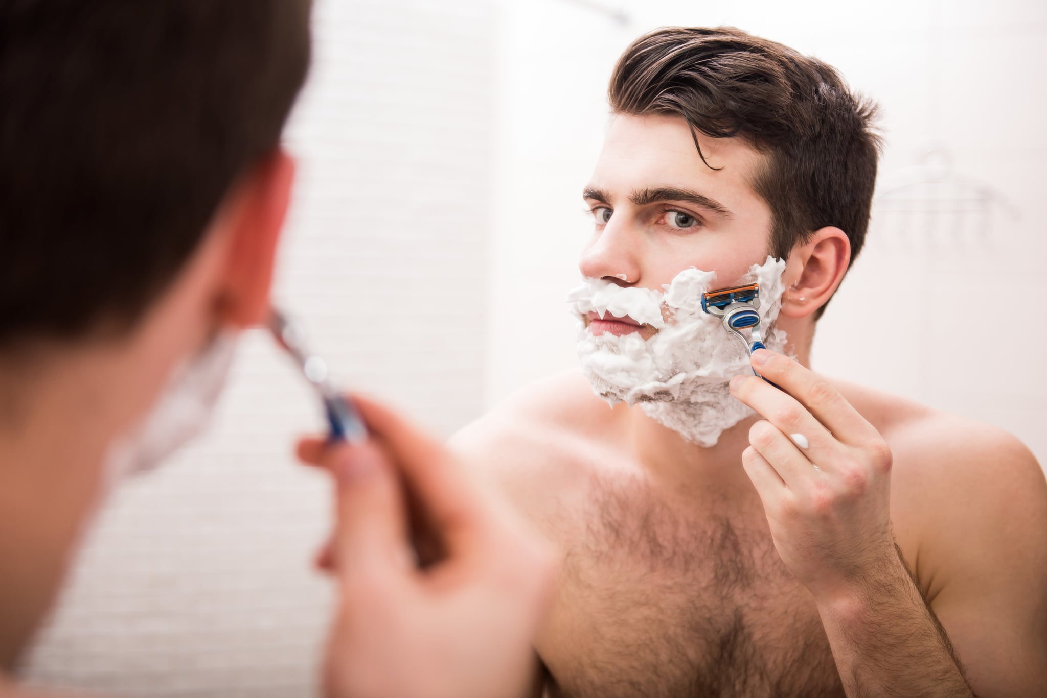 Image result for Cleansing. Before you start cleansing, make sure you get your facial hair trimmed or shaved first