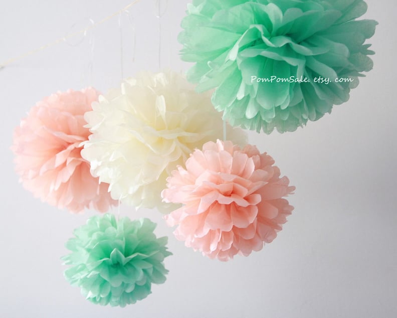 Tissue Paper Pom Poms