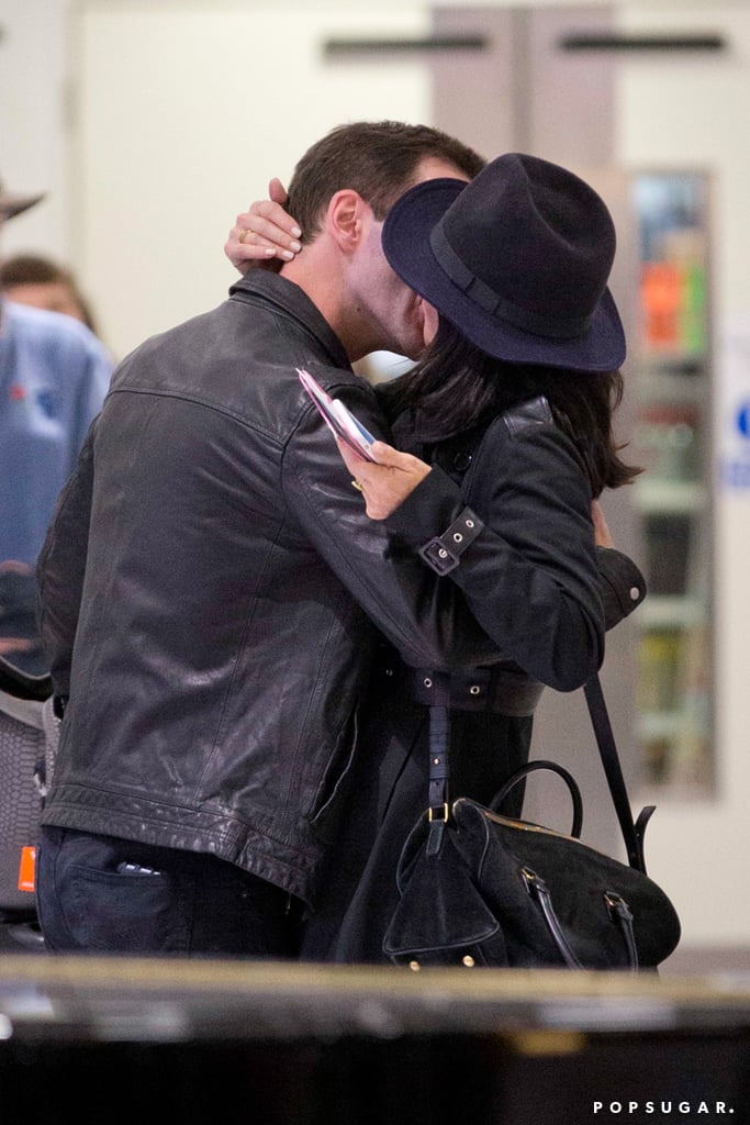 Courteney Cox and Johnny McDaid Kissing April 2016