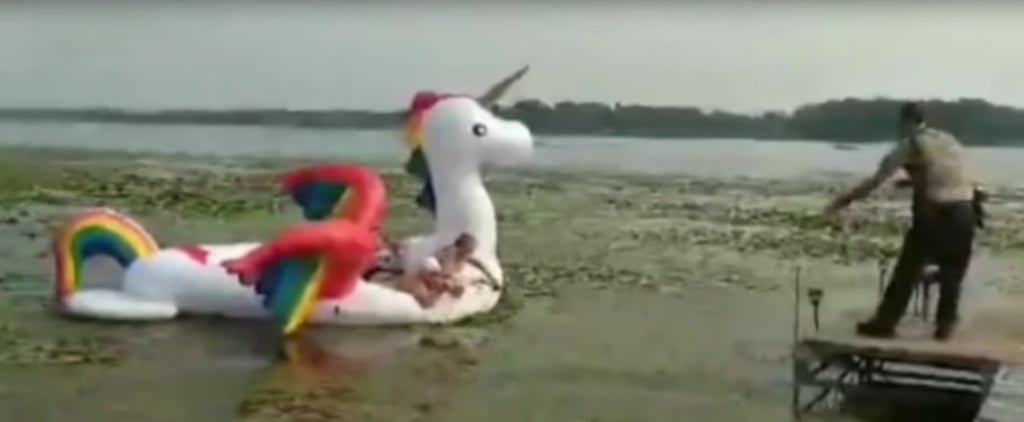 Women Get Stranded in Lake on Unicorn Pool Float