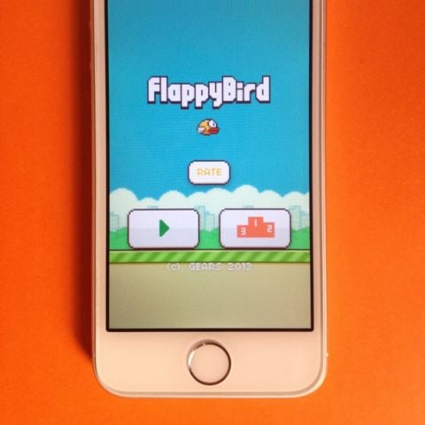 iPhone With Flappy Bird