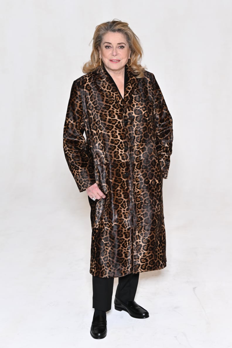 Catherine Deneuve at the AMI Menswear Fall 2023 Show