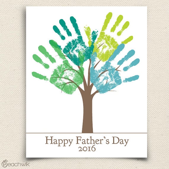 Personalized DIY Child's Handprint Tree