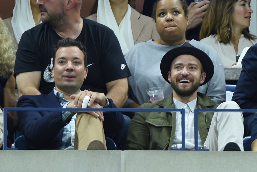 Justin Timberlake and Jimmy Fallon at the US Open 2015