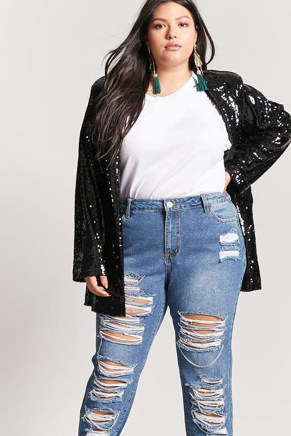 Forever 21 Distressed Chain Boyfriend Jeans