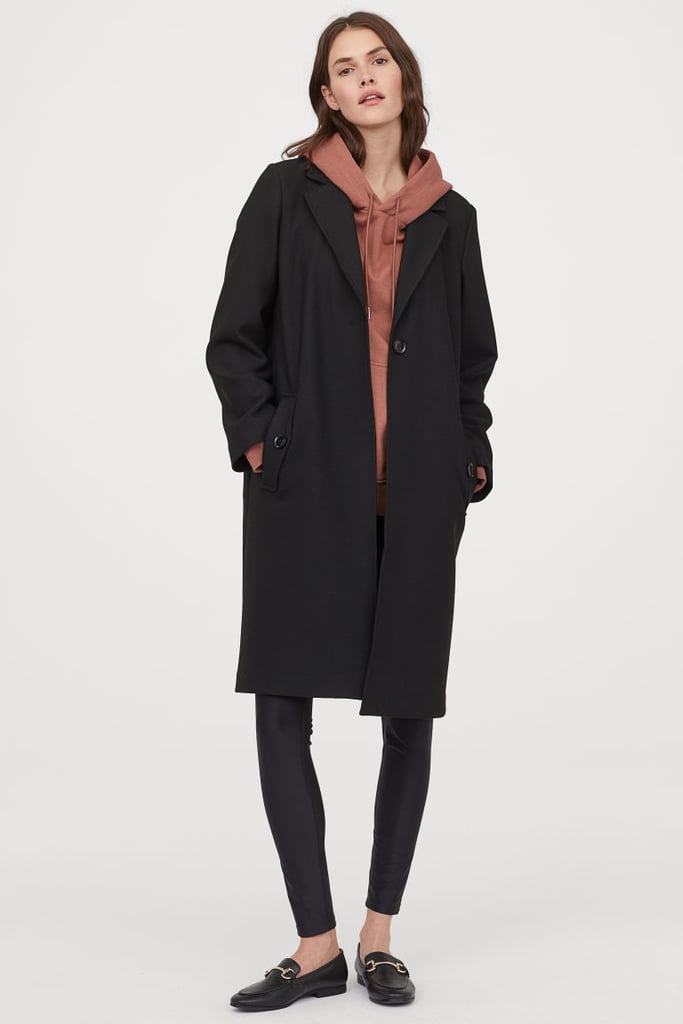 H&m straight top cut coat