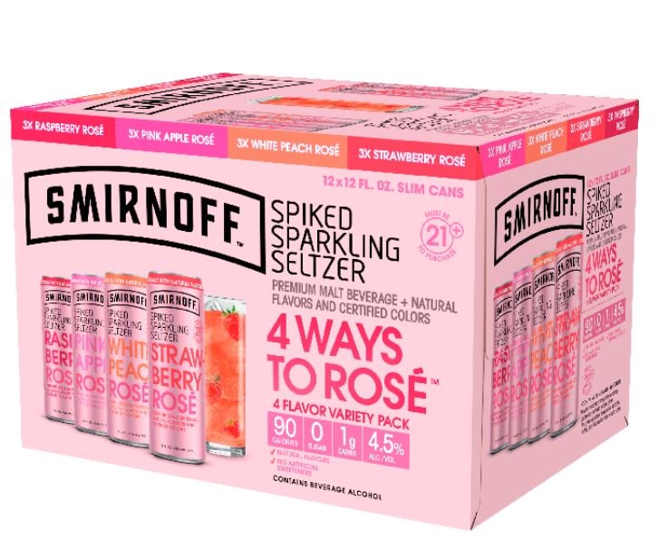 Smirnoff Spiked Sparkling Seltzer Variety 12-Pack
