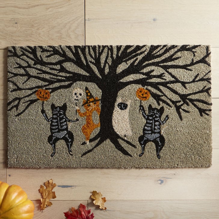 Pier 1 Imports Halloween Skeleton Cats Doormat (12, originally 20
