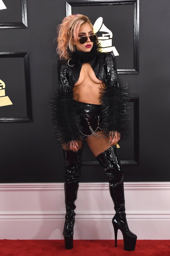 Lady Gaga at the 2017 Grammys