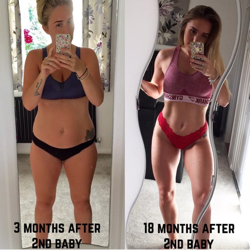 Postpartum Weight Loss Transformation Popsugar Fitness