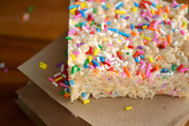 Funfetti Rice Krispies Treats