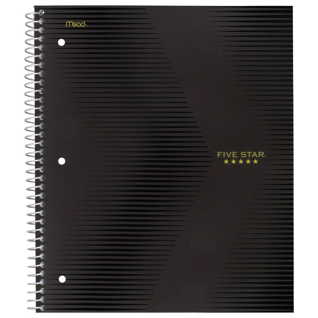 Five Star Spiral Notebook, 1 Subject, College Ruled Paper