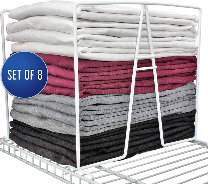 TitanSecure White Wire Shelf Dividers Best SpaceSaving Bedroom