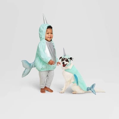 Narwhal Dog and Cat Costume