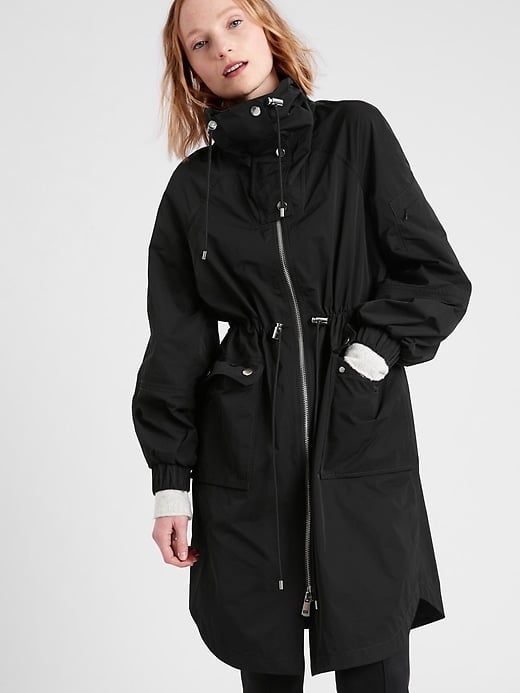 Banana Republic Funnel-Neck Rain Anorak