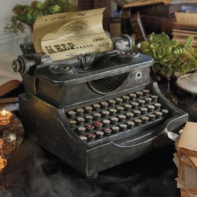 animated vintage typewriter