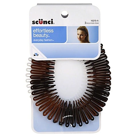 Scunci Effortless Beauty 3-Count Stretch Hair Comb
