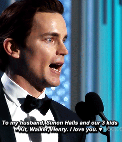 Matt Bomer got sentimental about his sweet family.