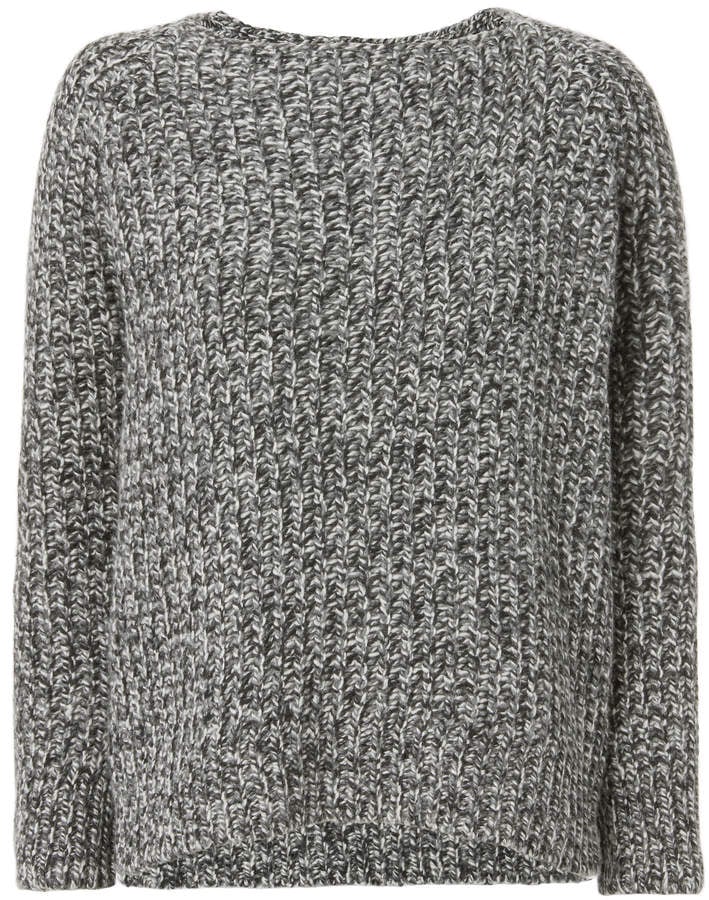 Vince Marled Grey Knit Sweater