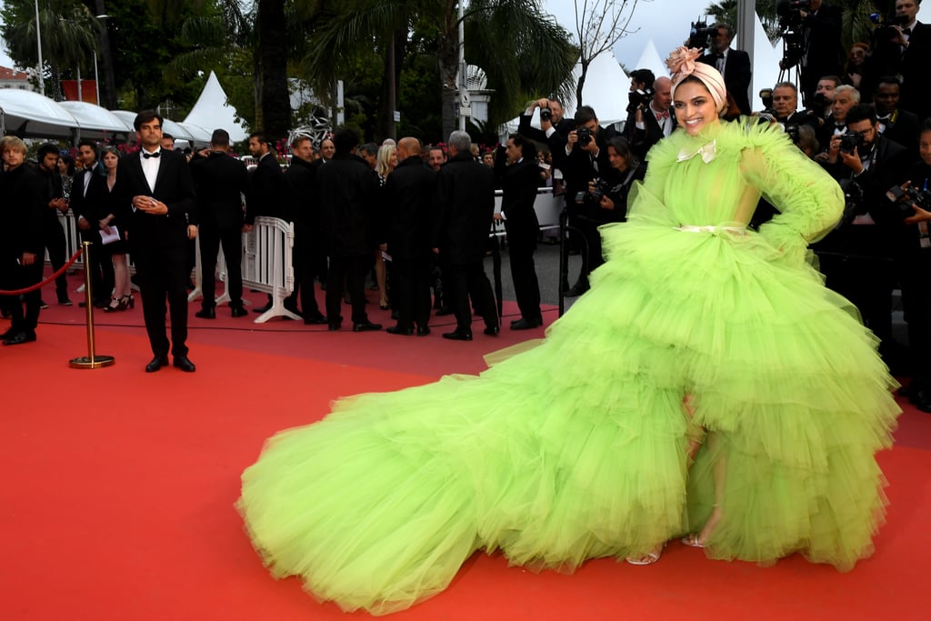 Deepika Padukone Green Dress at Cannes 2019 | POPSUGAR Fashion UK Photo 14