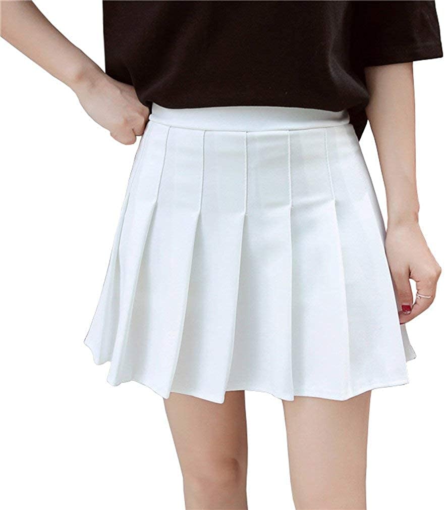 Hoerev High-Waist Pleated Skater Tennis Skirt