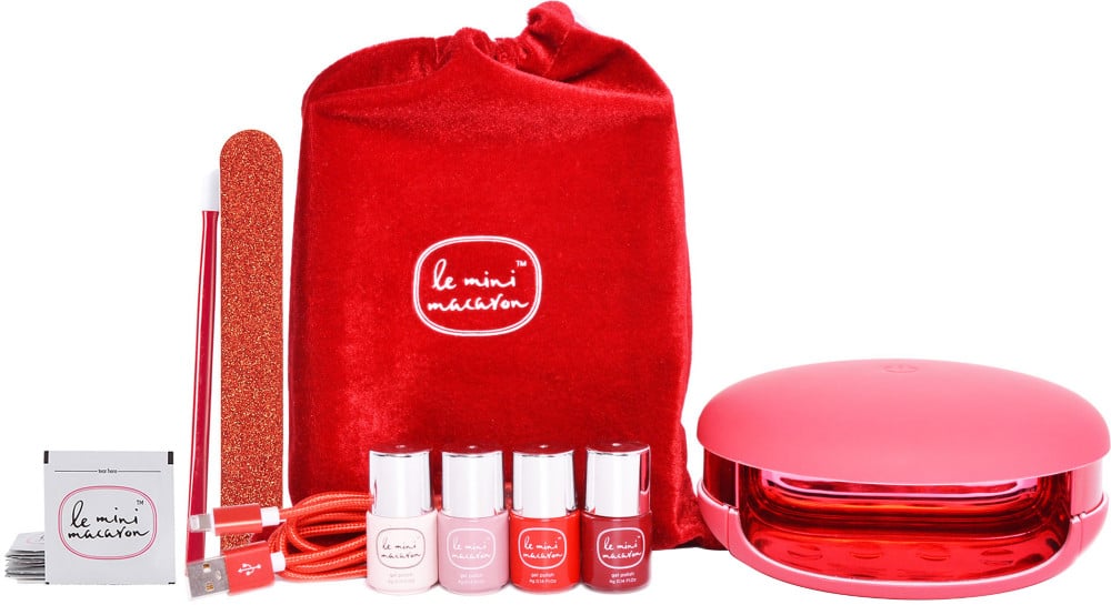 Le Mini Macaron Deluxe Gel Manicure Set - Le Maxi Rouge & Moi