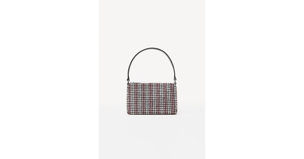 Alexander wang chain best sale mesh rhinestone pouch