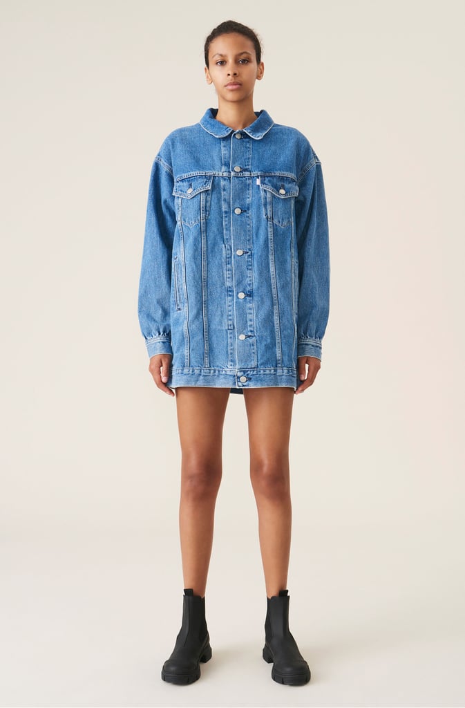 Ganni x Levi's Medium Indigo Denim Oversized Dress